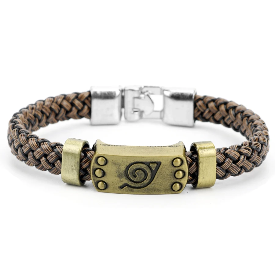 Fashion Anime Jewelry Bracelet Konoha Akatsuki Itachi Logo Bracelet Leather Bracelets Cosplay Accessories
Fashion Anime Jewelry Bracelet Konoha Akatsuki Itachi Logo Bracelet Leather Bracelets Cosplay Accessories