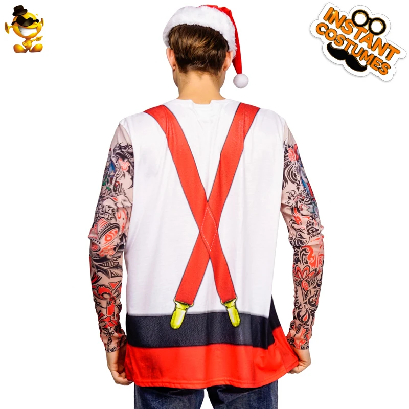 Men's Christmas Tattoos T-shirt Suit Fancy Dress Merry Christmas Man 3 D Printing Christmas T-shirt Top Party Costume
Men's Christmas Tattoos T-shirt Suit Fancy Dress Merry Christmas Man 3 D Printing Christmas T-shirt Top Party Costume