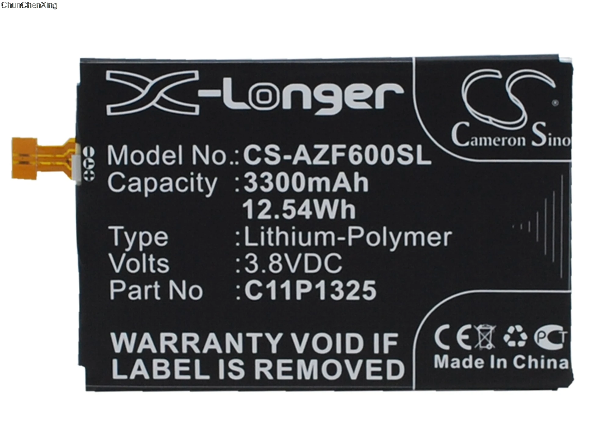 Аккумулятор Cameron Sino C11P1325 на 3300 мАч для Asus A600, A600CG, T00G, Z6, ZenFone 6
Аккумулятор Cameron Sino C11P1325 на 3300 мАч для Asus A600, A600CG, T00G, Z6, ZenFone 6