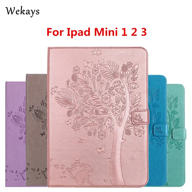 Wekays For iPad Mini 1 2 3 Case Luxury Cartoon Cat and Tree Leather Flip Case For Apple iPad mini 3 Stand Full Cover Capa Funda
Wekays For iPad Mini 1 2 3 Case Luxury Cartoon Cat and Tree Leather Flip Case For Apple iPad mini 3 Stand Full Cover Capa Funda