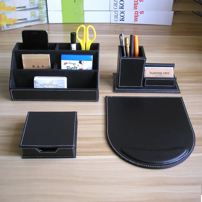 multifonctional desk organizer PU leather pen holder pencil box documents desk organizer office business card holders desk set
multifonctional desk organizer PU leather pen holder pencil box documents desk organizer office business card holders desk set