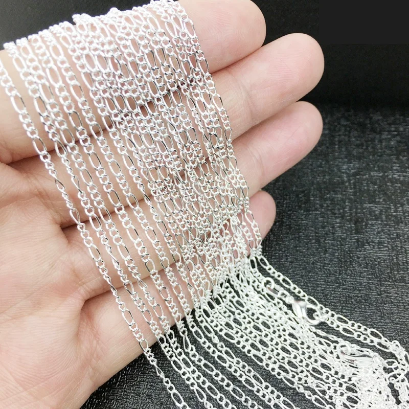 2MM Sterling Figaro Necklace Chain for Women Men Long Custom Necklace Hip Hop Jewelry Choker
2MM Sterling Figaro Necklace Chain for Women Men Long Custom Necklace Hip Hop Jewelry Choker