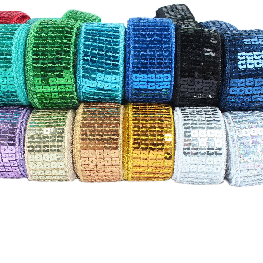 18 Yards/lot 5-rows square sequins Ribbon Embroidered Lace for Dance Costume garments decoration hat embellishments
18 Yards/lot 5-rows square sequins Ribbon Embroidered Lace for Dance Costume garments decoration hat embellishments