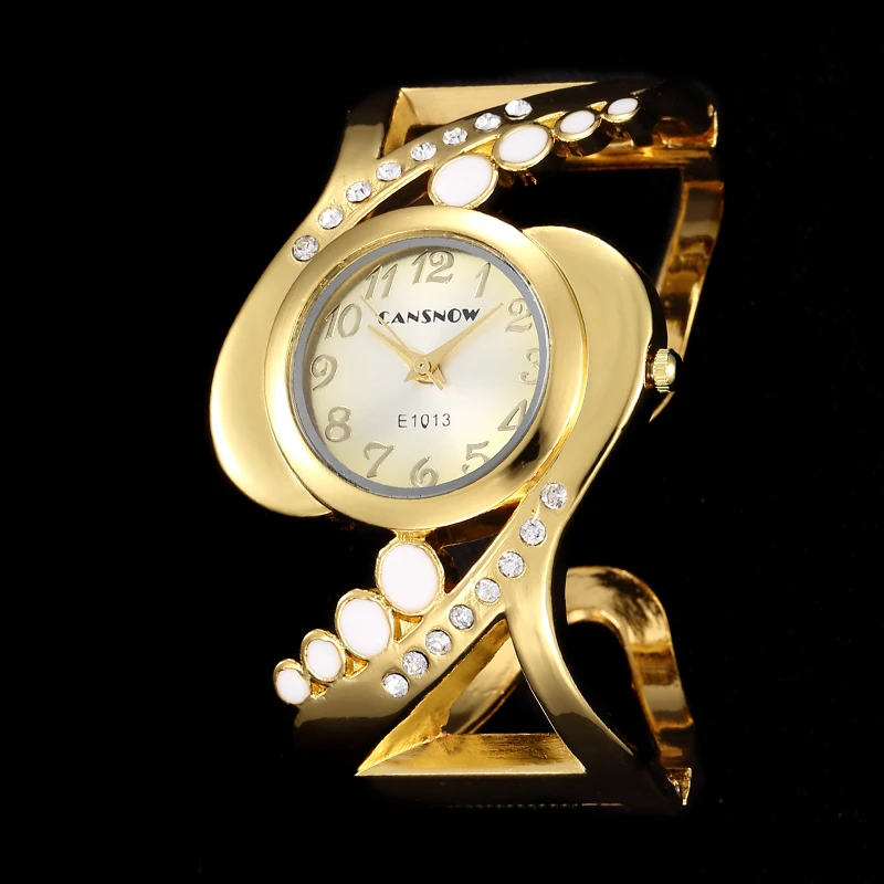 2020 New Fashion Women Unique Design Watch Gold Bracelet Bangle Rhinestone Wrist Watch Lady Exquisite Luxury Casual Quartz Watch
2020 New Fashion Women Unique Design Watch Gold Bracelet Bangle Rhinestone Wrist Watch Lady Exquisite Luxury Casual Quartz Watch