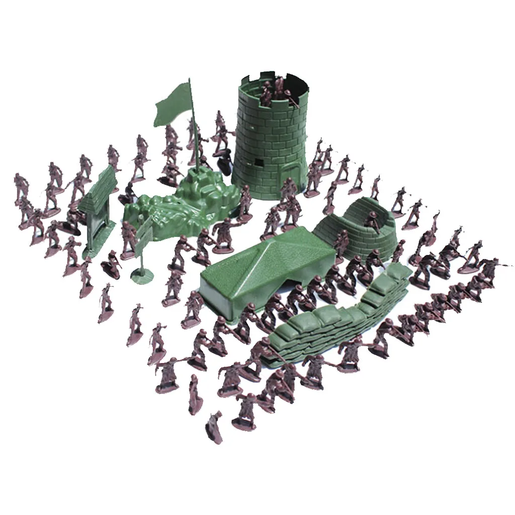 1 Set Of 100Pcs Combat Game Toys Soldier Model Playset Army Men Action Figure Kids Accessory Green
1 Set Of 100Pcs Combat Game Toys Soldier Model Playset Army Men Action Figure Kids Accessory Green