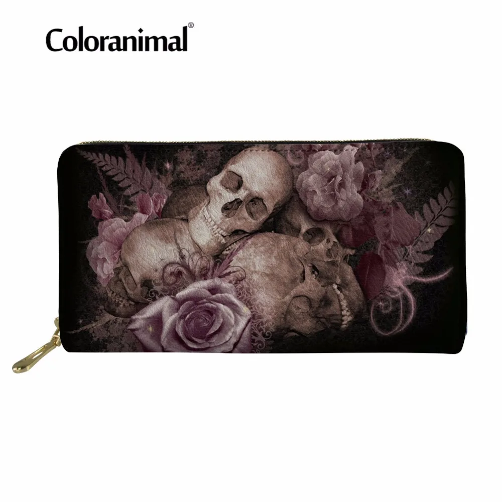 Фото Coloranimal кожаный кошелек Роскошный дизайн для мужчин и женщин Длинная сумка шоппер