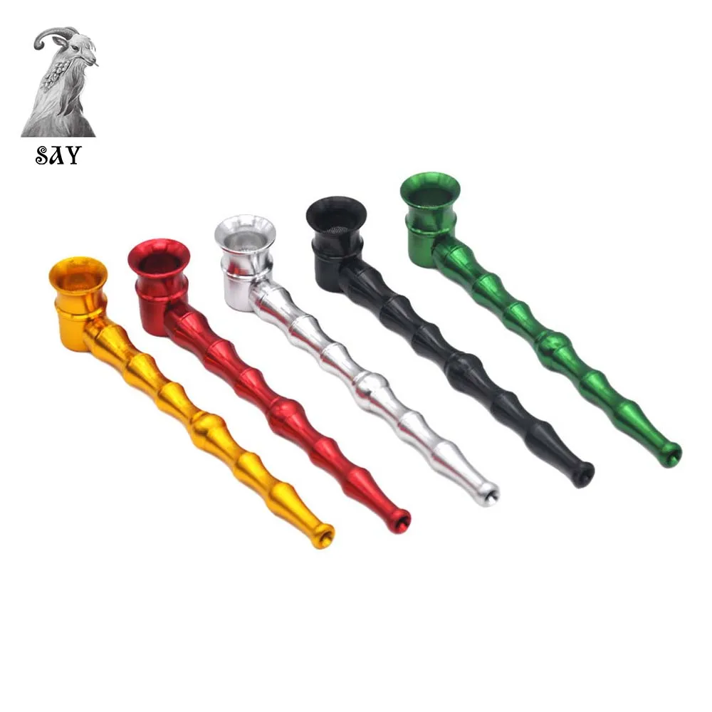 SY Creative Small Bamboo Metal Aluminum Smoking Pipe Portable Smoking Herb Tobacco Pipe Smoking Accessories Color Random
SY Creative Small Bamboo Metal Aluminum Smoking Pipe Portable Smoking Herb Tobacco Pipe Smoking Accessories Color Random