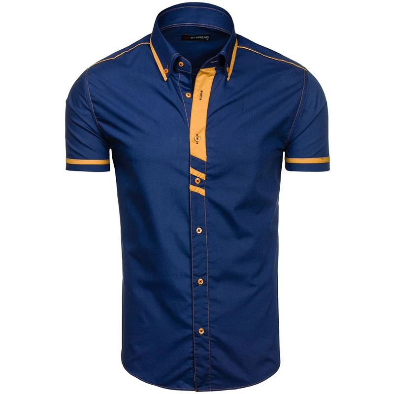 Zogaa Summer Mens Shirts Short Sleeve Contrast Color Smart Casual Dress Shirts Breathable Business Fashion Shirt Men 2019
Zogaa Summer Mens Shirts Short Sleeve Contrast Color Smart Casual Dress Shirts Breathable Business Fashion Shirt Men 2019