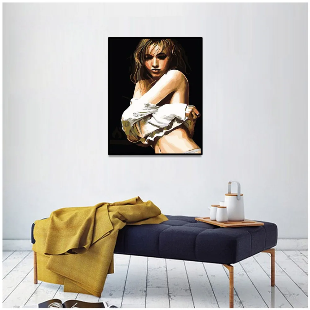 Фото Постер в скандинавском стиле с изображением сексуальной девушки - купить