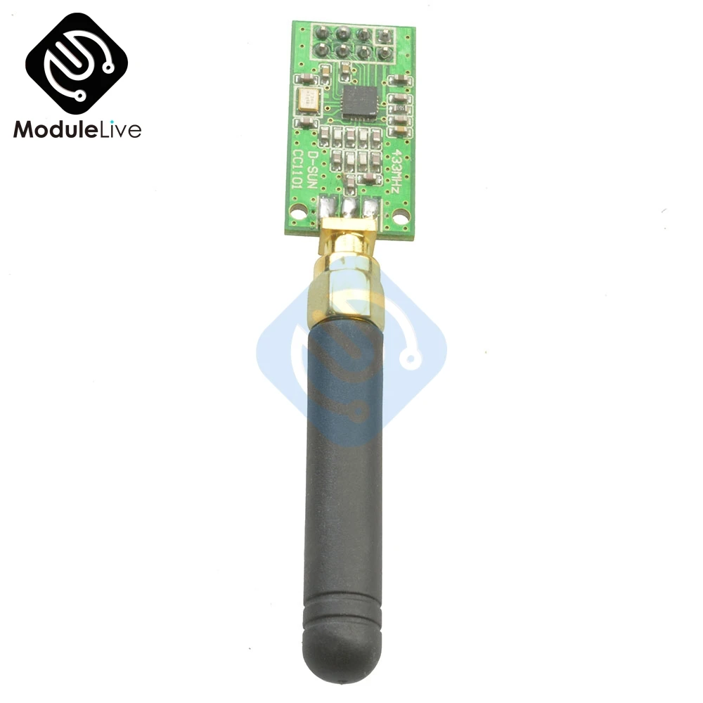 CC1101 Wireless RF Transceiver Board 315MHZ 433MHZ 868MHZ 915MHZ SMA Antenna Wireless Module 30mA GFSK MSK Modulation
CC1101 Wireless RF Transceiver Board 315MHZ 433MHZ 868MHZ 915MHZ SMA Antenna Wireless Module 30mA GFSK MSK Modulation