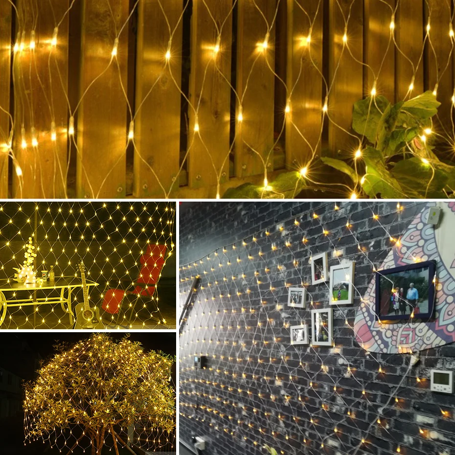Net Mash Led String Lights 220V Waterproof IP44 Led String Lights outdoor Blue/Warm White/White/RGB Led Lamp Holiday Lighting
Net Mash Led String Lights 220V Waterproof IP44 Led String Lights outdoor Blue/Warm White/White/RGB Led Lamp Holiday Lighting