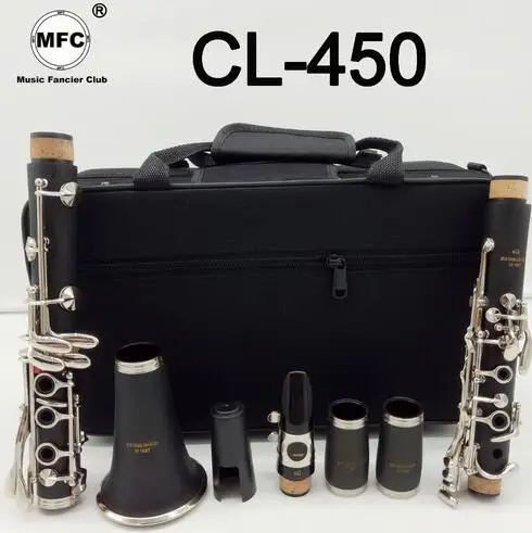 Абсолютно новый музыкальный клубный Матовый ABS каучук кларнет MFCCL 450 бакелитовые