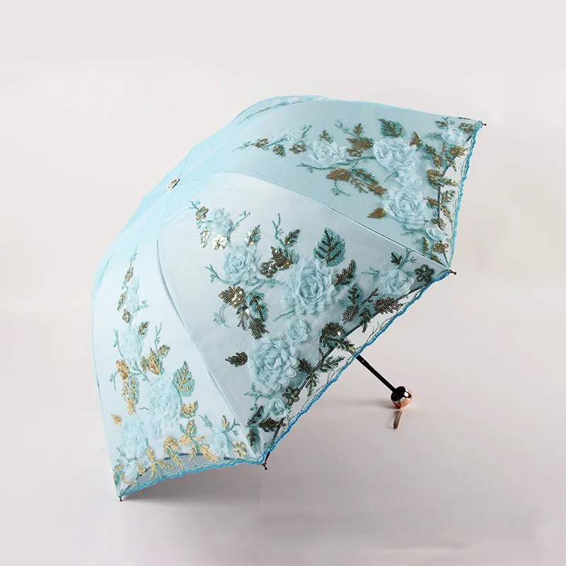 Triple Fold Double-layer Wedding Embroidery Umbrella Anti-ultraviolet Lace Sunshade Umbrella
Triple Fold Double-layer Wedding Embroidery Umbrella Anti-ultraviolet Lace Sunshade Umbrella