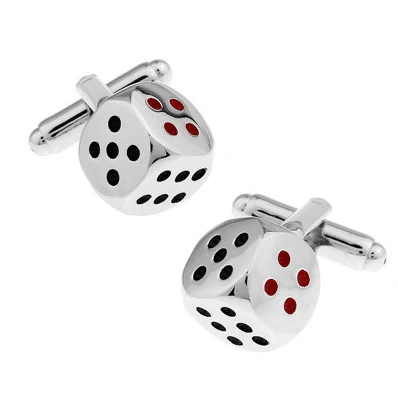 

C-MAN Luxury shirt Silvery dice cufflink for mens Brand cuff buttons cuff links High Quality abotoaduras Jewelry