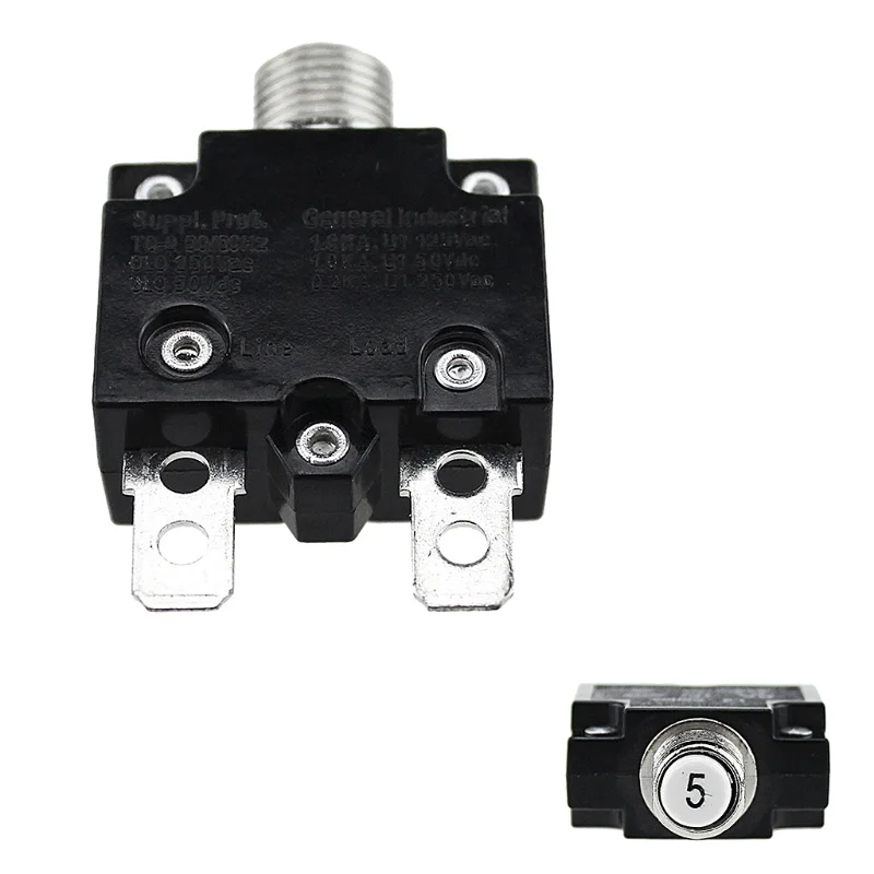 Thermal Overload Protector Push Button Switch Mini Thermal Circuit Breaker 5A/10A/15A/20A/30A
Thermal Overload Protector Push Button Switch Mini Thermal Circuit Breaker 5A/10A/15A/20A/30A