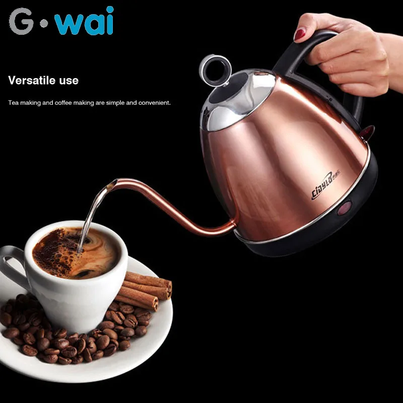 G50 1L Stainless Steel Electric Kettle Home Automatic Power Off Slender Mouth Hand-held Instant Electric Kettle Long mouth water
G50 1L Stainless Steel Electric Kettle Home Automatic Power Off Slender Mouth Hand-held Instant Electric Kettle Long mouth water