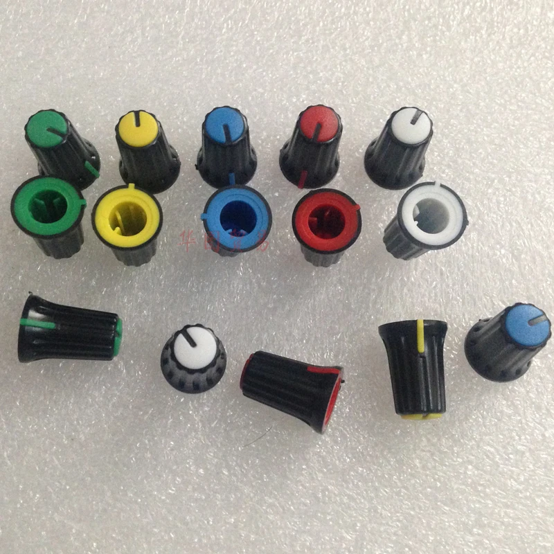 15pcs mixer console audio volume adjustment switch knob 270 degrees / black half axle D hole potentiometer knob cap
15pcs mixer console audio volume adjustment switch knob 270 degrees / black half axle D hole potentiometer knob cap