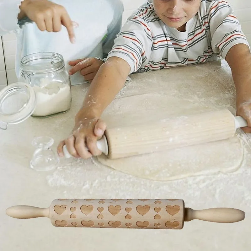 Love Pattern Wooden Rolling Pin Beautiful Printing Embossed Rolling Pin for Home Baking Cookie Roller Decorative Rolling Pin
Love Pattern Wooden Rolling Pin Beautiful Printing Embossed Rolling Pin for Home Baking Cookie Roller Decorative Rolling Pin