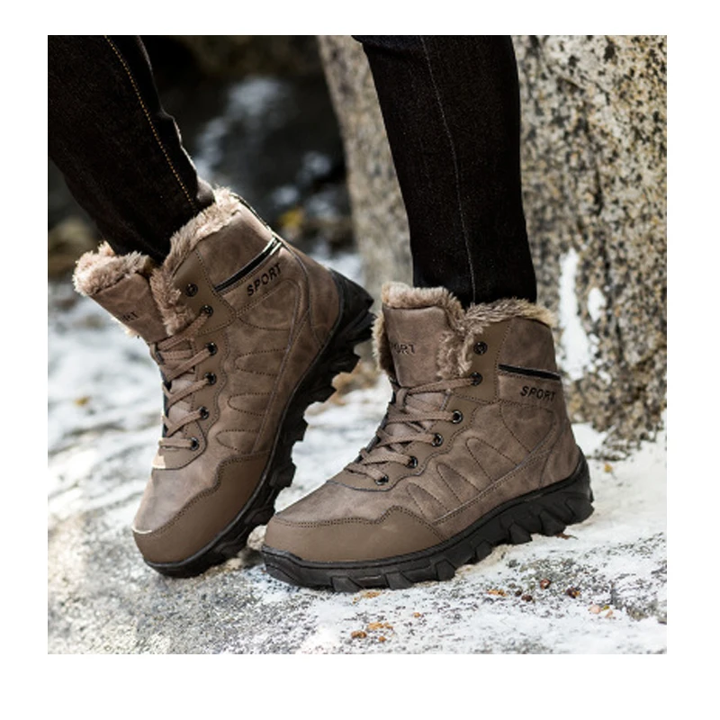 new Outdoor Men Boots Winter With Fur 2019 Warm Snow Boots Wear-resistant Work Shoes Men Footwear Warm Hiking Shoe Rubber Shoes
new Outdoor Men Boots Winter With Fur 2019 Warm Snow Boots Wear-resistant Work Shoes Men Footwear Warm Hiking Shoe Rubber Shoes