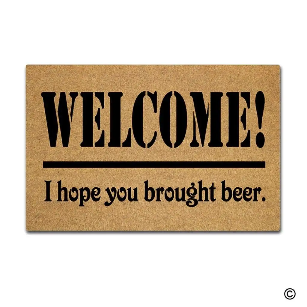 Memory Home Entrance Floor Mat Funny Doormat Welcome I Hope You Brought Beer Door mat Decorative Indoor Doormat Non-woven Fabric
Memory Home Entrance Floor Mat Funny Doormat Welcome I Hope You Brought Beer Door mat Decorative Indoor Doormat Non-woven Fabric