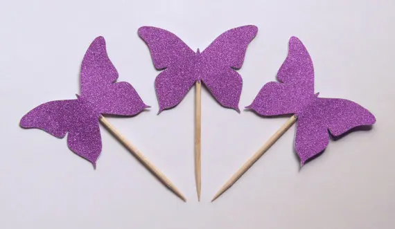 purple Glitter Butterfly cupcake toppers rustic wedding baby shower toothpicks birthday food picks free shipping
purple Glitter Butterfly cupcake toppers rustic wedding baby shower toothpicks birthday food picks free shipping