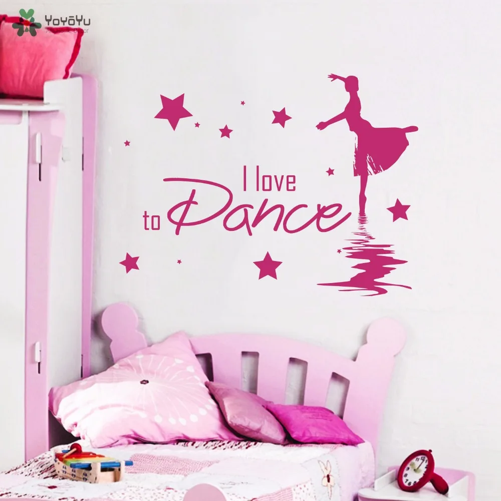 YOYOYU Wall Decal Quotes I Love To Dance Ballerina Vinyl Wall Stickers For Girls Bedroom Art Mural Ballet Removable Decor SY954
YOYOYU Wall Decal Quotes I Love To Dance Ballerina Vinyl Wall Stickers For Girls Bedroom Art Mural Ballet Removable Decor SY954