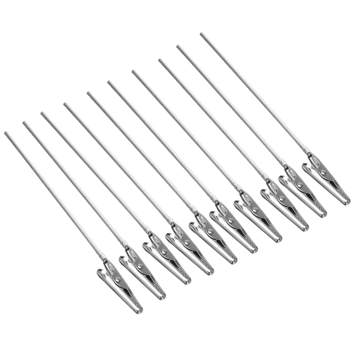 10pcs 4.7" Length Non-insulated Alligator Clips Metal Electric Wire Test Crocodile Clamp for Electric Testing Work
10pcs 4.7" Length Non-insulated Alligator Clips Metal Electric Wire Test Crocodile Clamp for Electric Testing Work