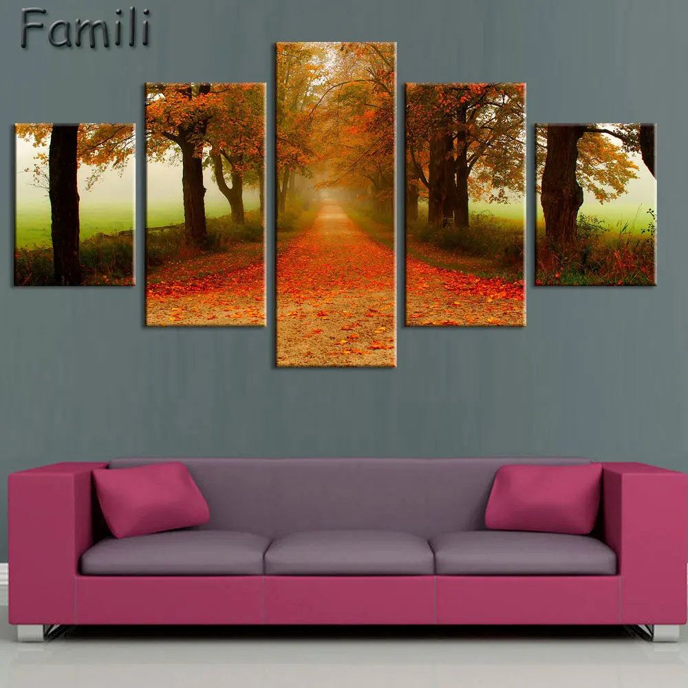 5pcs Modular Tableau Wall Art Home Decoration Landscape Autumn Tree Canvas Painting Art Pictures Posters Printed No Framed
5pcs Modular Tableau Wall Art Home Decoration Landscape Autumn Tree Canvas Painting Art Pictures Posters Printed No Framed