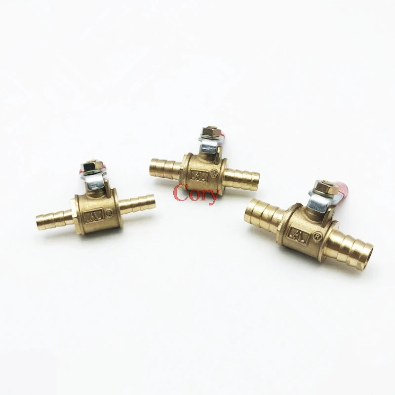 1PC 6mm-12mm Hose Barb Inline Quick insert ball valve Brass Water Oil Air Gas Fuel Line Shutoff Ball Valve Pipe Fitting CZYC
1PC 6mm-12mm Hose Barb Inline Quick insert ball valve Brass Water Oil Air Gas Fuel Line Shutoff Ball Valve Pipe Fitting CZYC