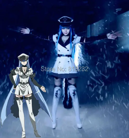 Akame ga KILL! Esdese Uniform Dress Outfit Cosplay Costumes Coat+Skirt+Hat+Socks
Akame ga KILL! Esdese Uniform Dress Outfit Cosplay Costumes Coat+Skirt+Hat+Socks