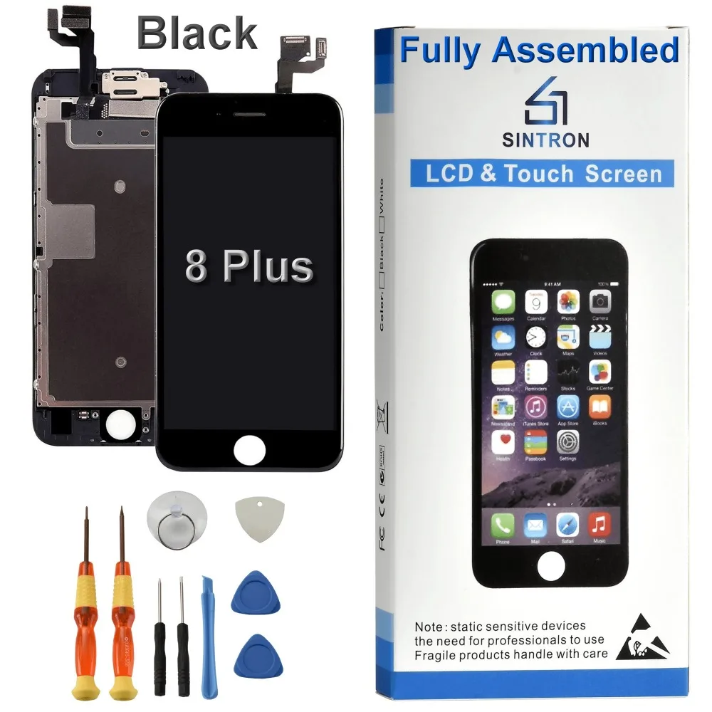 Sintron OEM для iPhone 8 Plus замена экрана полностью собранная черная панель дисплея, включая оригинальные запчасти, бесплатные инструменты для ремо...
Sintron OEM для iPhone 8 Plus замена экрана полностью собранная черная панель дисплея, включая оригинальные запчасти, бесплатные инструменты для ремо...