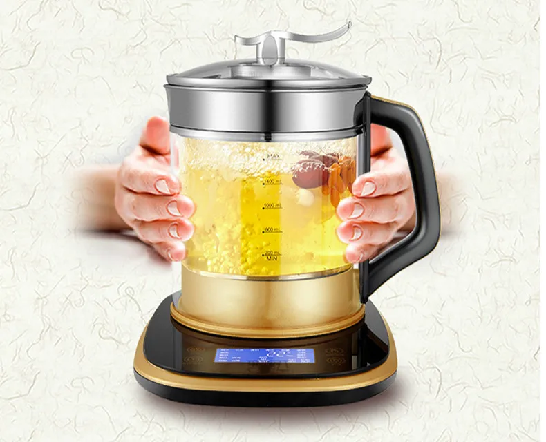 Electric kettle Full automatic multi-function purpose glass tea pot electric boiling black teapot Overheat Protection
Electric kettle Full automatic multi-function purpose glass tea pot electric boiling black teapot Overheat Protection