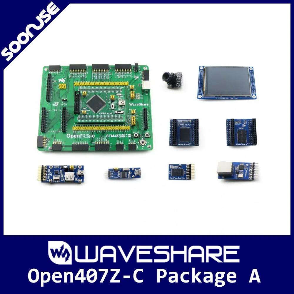 Waveshare Open407Z-C Pack A STM32 Development Board STM32F407Z ARM Cortex-M4 + 3.2" 320x240 Touch LCD + 8 Modules
Waveshare Open407Z-C Pack A STM32 Development Board STM32F407Z ARM Cortex-M4 + 3.2" 320x240 Touch LCD + 8 Modules