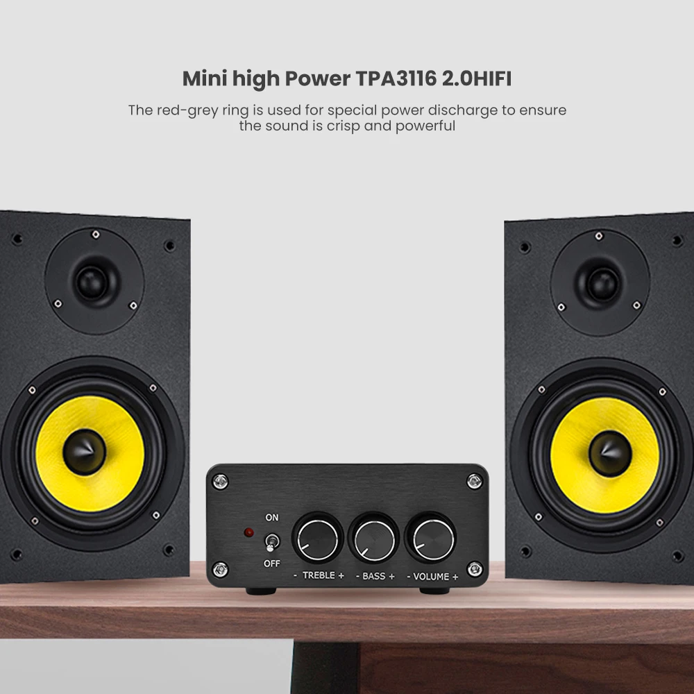 AIYIMA 2.0 Hifi Fever Audio Sound Amplifiers Board Dual Chip TPA3116x2 NE5532 Class D Power Stereo Amplifier 2x100W Amp
AIYIMA 2.0 Hifi Fever Audio Sound Amplifiers Board Dual Chip TPA3116x2 NE5532 Class D Power Stereo Amplifier 2x100W Amp