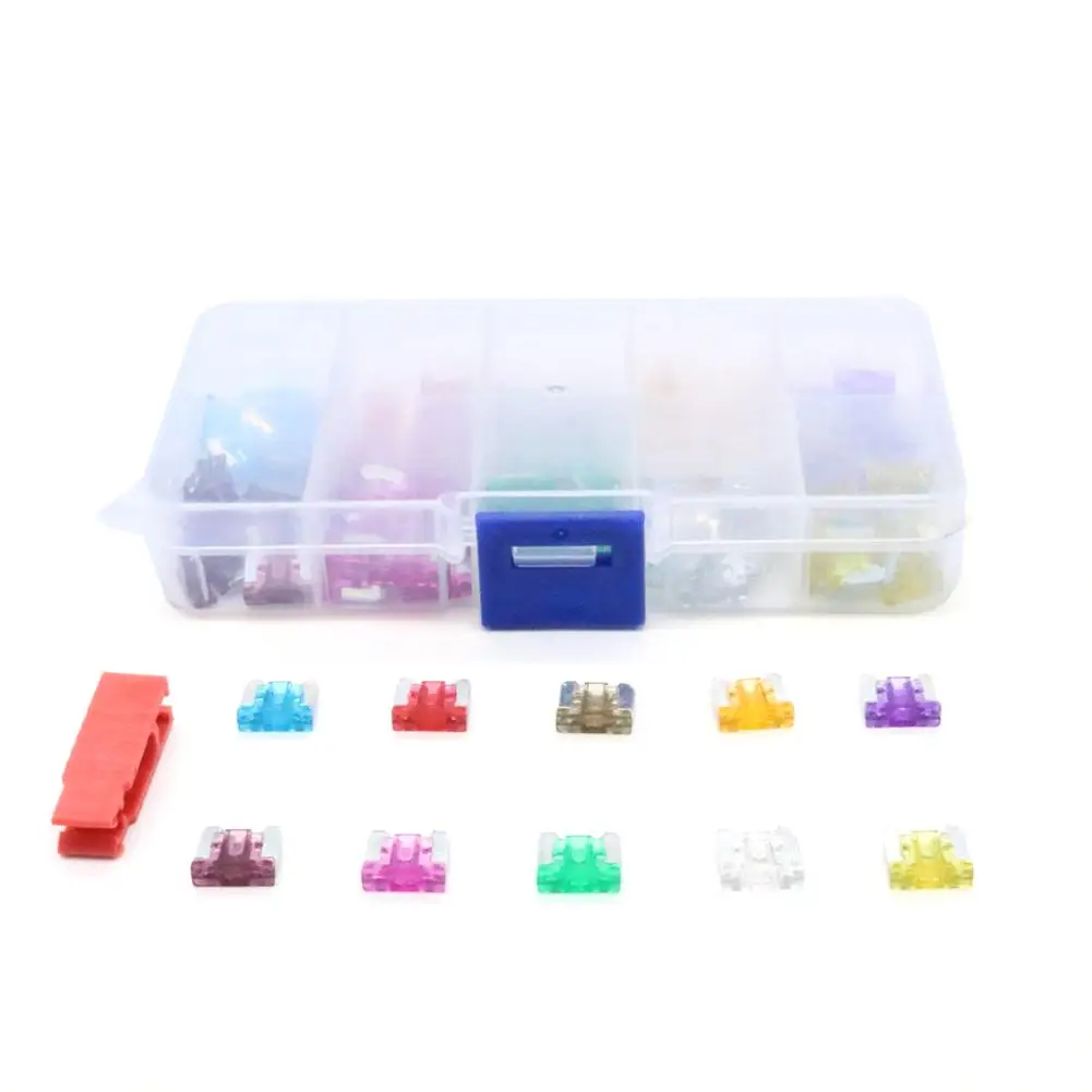 100PCS Micro Mini Fuse Small Blade Auto Car Truck Motorcycle SUV FUSES 2A 3A 5A 7.5A 10A 15A 20A 25A 30A 35A 40A With Extractor |