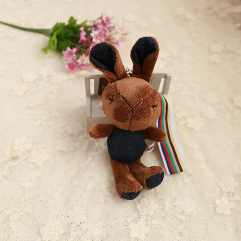 Ковбойский плюшевый кролик автомобильный брелок милая сумка очаровательные