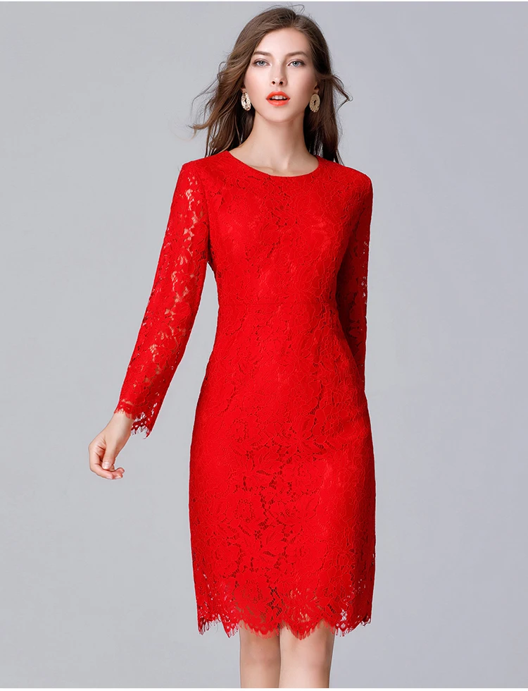 Women Winter Dress Thin Lace Sexy Dress Straight Pencil Vestidos Mujer Belle Dress Christmas Dresses 14102
Women Winter Dress Thin Lace Sexy Dress Straight Pencil Vestidos Mujer Belle Dress Christmas Dresses 14102