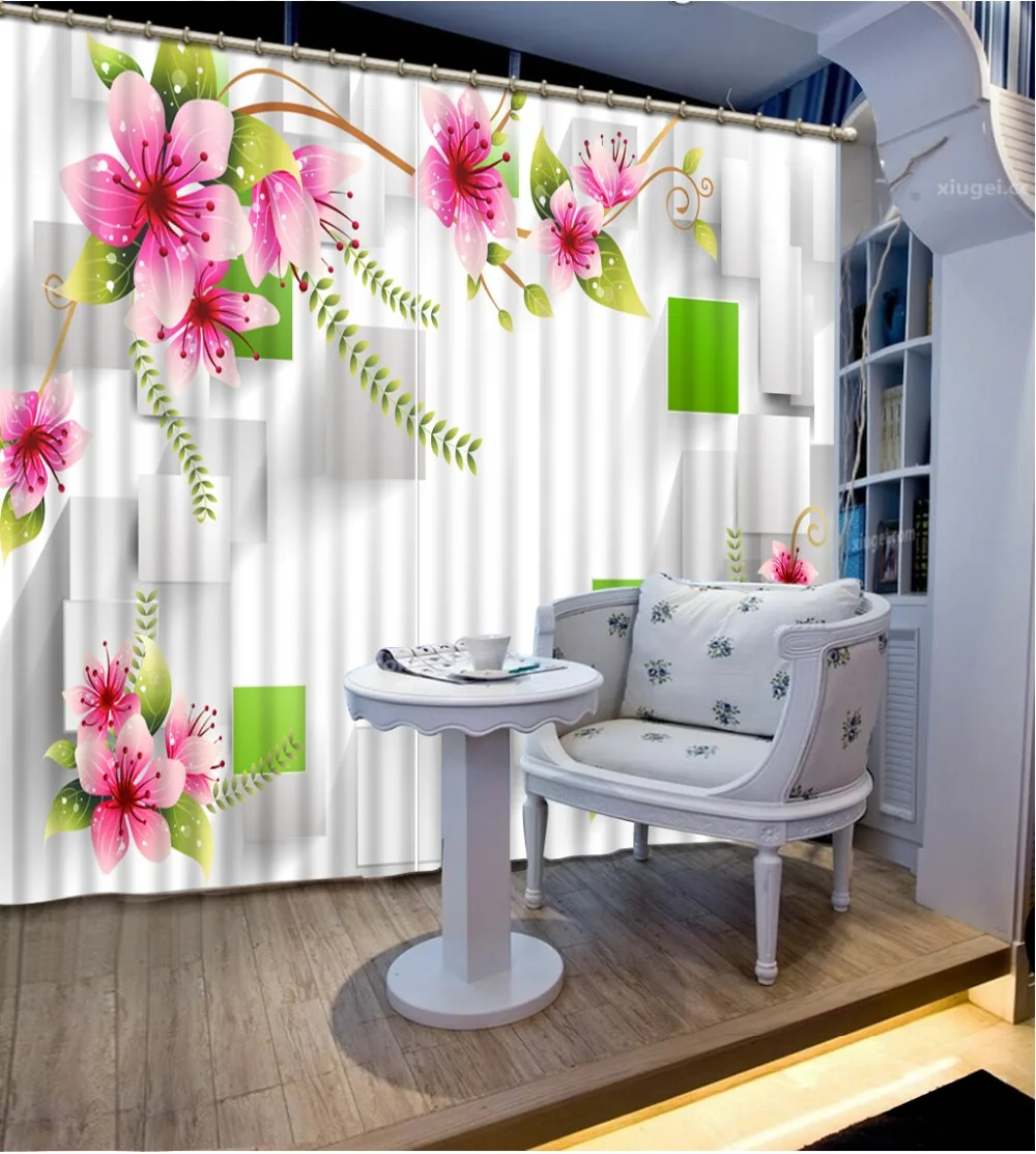 Hanafuji 3D Blackout Curtains For Living room Bedroom glass decoration wedding Window Curtains Home Decor
Hanafuji 3D Blackout Curtains For Living room Bedroom glass decoration wedding Window Curtains Home Decor
