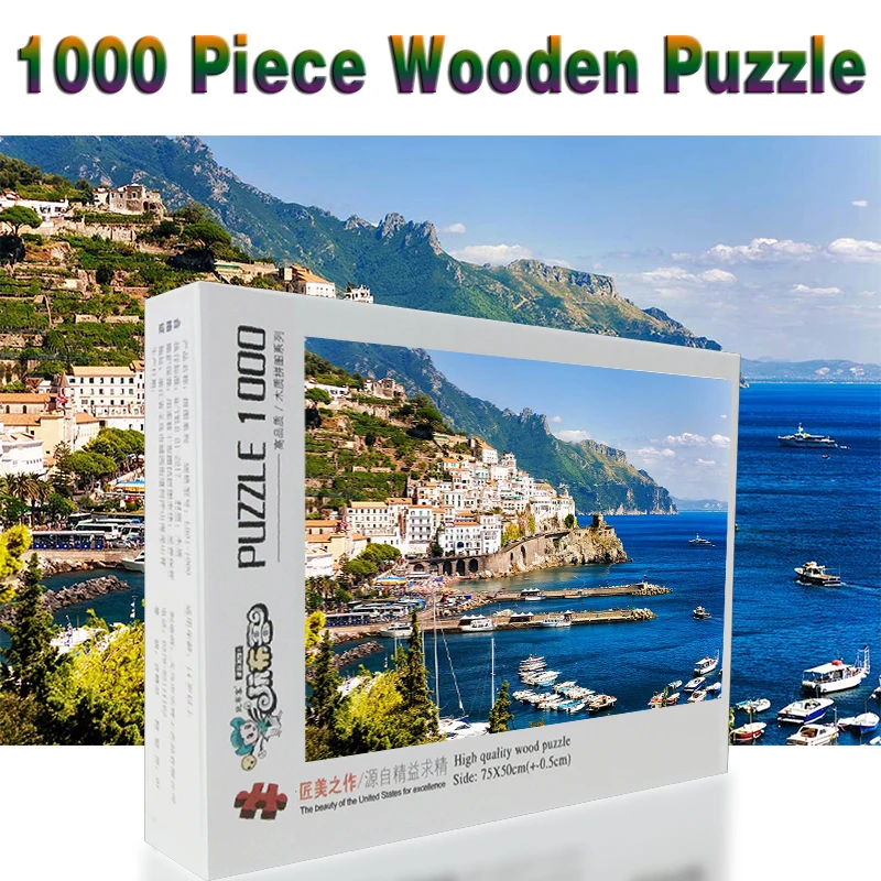 Italy Coast Houses Marinas Amalfi Crag 1000 pieces Adult Wooden Landscape jigsaw Puzzles For Children Educational Toys Gift
Italy Coast Houses Marinas Amalfi Crag 1000 pieces Adult Wooden Landscape jigsaw Puzzles For Children Educational Toys Gift