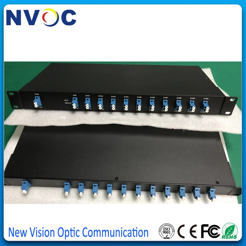8-канальный CWDM Mux или DEMUX 1U 19 дюймов Al Rack 1*8 двойной волоконный выход порт LC 1470-1610nm