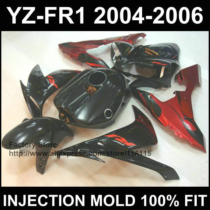 Racing bodywork for YAMAHA YZF R1 fairings 2004 2005 2006 YZF1000 1 YZFR 04 05 06 red black fairing Full injection
Racing bodywork for YAMAHA YZF R1 fairings 2004 2005 2006 YZF1000 1 YZFR 04 05 06 red black fairing Full injection