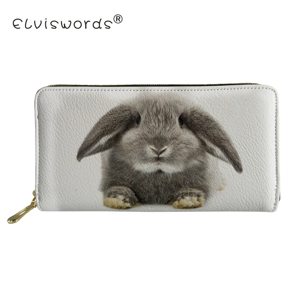ELVISWORDS Animal PU Leather Women Long Wallet Cute Rabbit Print Ladies Wallets Clutch with Zipper Coin Purse Credit Card Holder
ELVISWORDS Animal PU Leather Women Long Wallet Cute Rabbit Print Ladies Wallets Clutch with Zipper Coin Purse Credit Card Holder