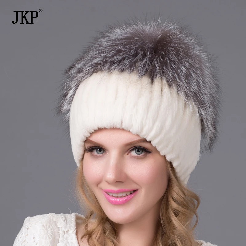New good quality cap Winter Rex rabbit fur hat for women with fox fur knitted beanies fur hat
New good quality cap Winter Rex rabbit fur hat for women with fox fur knitted beanies fur hat
