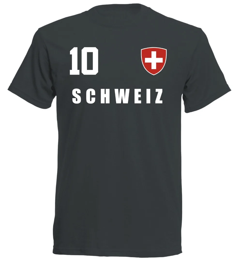 2019 Hot sale Summer Style Switzerland 2019 T-Shirt Black Jersey Footballer Nr ALL 10 Funny Tee shirt
2019 Hot sale Summer Style Switzerland 2019 T-Shirt Black Jersey Footballer Nr ALL 10 Funny Tee shirt