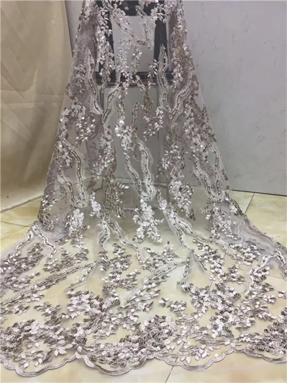 Nigerian Lace Fabrics For Wedding 2019 African French Lace Fabric High Quality 3D Lace With Beads And Sequins ,New Lace grey
Nigerian Lace Fabrics For Wedding 2019 African French Lace Fabric High Quality 3D Lace With Beads And Sequins ,New Lace grey