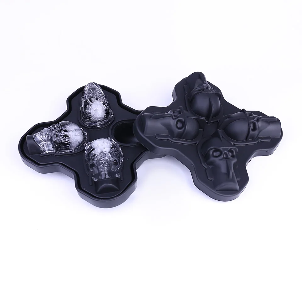 Silicone 3D Skull Ice Cube Maker 4-Cavity Form For Ice Mold Halloween And Whisky Ice Cube Tray Chocolate Model Kitchen Tools Hot
Silicone 3D Skull Ice Cube Maker 4-Cavity Form For Ice Mold Halloween And Whisky Ice Cube Tray Chocolate Model Kitchen Tools Hot