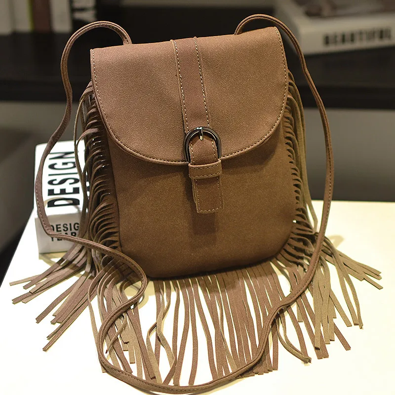 Tide Scrub Belt Buckle Fringe Shoulder Messenger Bag Fashion Women Tassel Handbag
Tide Scrub Belt Buckle Fringe Shoulder Messenger Bag Fashion Women Tassel Handbag