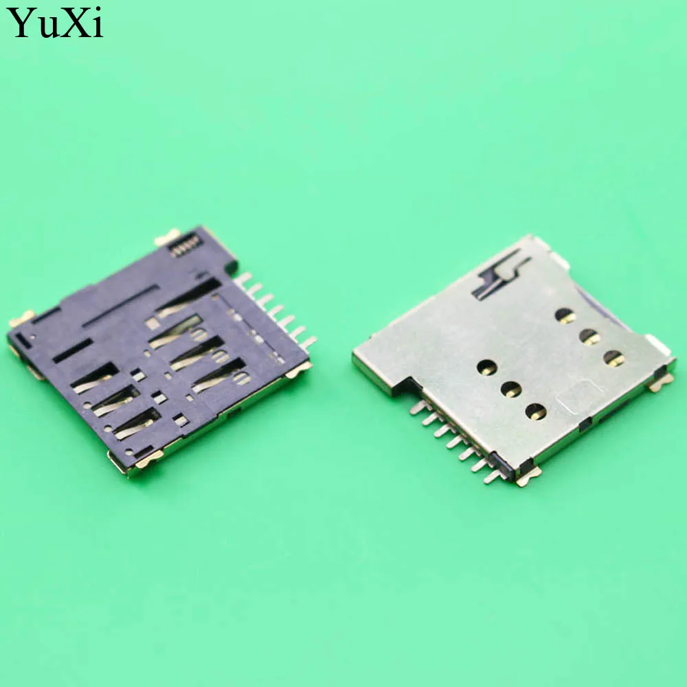 Разъемы для MICRO SIM карты YuXi 7P 7 контактный разъем Micro sim сменный держателя