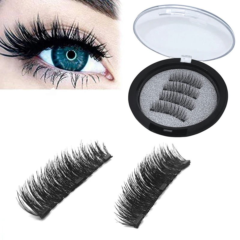 4pcs/pair 3 Magnetic Eyelashes 3D False Eyelashes With 3 Magnets Handmade Natural Long Hair Lashes Extension With Gift Box
4pcs/pair 3 Magnetic Eyelashes 3D False Eyelashes With 3 Magnets Handmade Natural Long Hair Lashes Extension With Gift Box