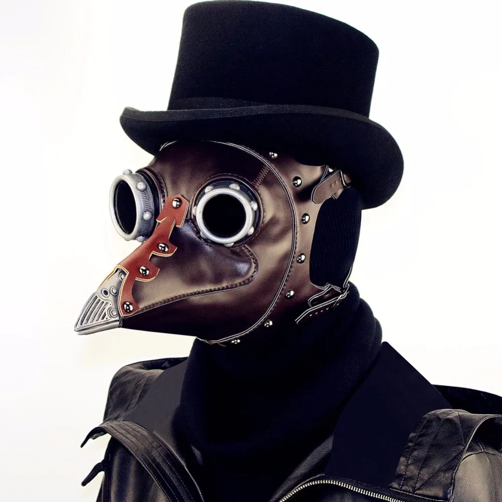 GEARDUKE Steampunk Plague Bird Doctor Mask Brown PU Leather Bird Beak Mask Gothic Retro Halloween Cosplay Masquerade Party Masks
GEARDUKE Steampunk Plague Bird Doctor Mask Brown PU Leather Bird Beak Mask Gothic Retro Halloween Cosplay Masquerade Party Masks